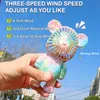 الجماهير الجديدة محمولة USB شحن المروحة الإبداعية ألوان التدرج المحمول Mini Fan 3peed تعديل مناسبة لمكتب السفر في الهواء الطلق