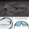 Utomhus Eyewear Rockbros pochromiska cykelglasögon Polariserade byggda myopia ram sport solglasögon män kvinnor goggle 230515