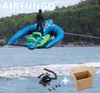 Högkvalitativ anpassad uppblåsbar Flying Manta Ray Kite Tube Towable Water Toy PVC Tarpaulin Uppblåsbar fluevatten manta Ray