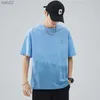 Herr t-shirts chaopai kort ärm för män t-shirt 2023 sommar ny koreansk modetryck herr t-shirt rund hals lösa passande mäns slitage l230515