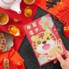 Gift Wrap Envelopes Chinese Year Spring Festival Hong Bao Red Zodiac Money Hongbao R Favor Bags Pockets 2023 Animal Wedding