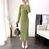 Swetery damskie 2023 Spring dzianinowa sukienka Hip Spódnica Koreańska baza w stylu SWEATU SWEATU WSKAZÓWKA SWOJE MODZI