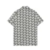 Luksusowe projektanci koszule męski tygrys litera v jedwabna koszulka do kręgli swobodne koszule mężczyźni szczupli sukienka z krótkim rękawem M-3xl T6