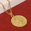 Colares pendentes colorido colar colar de colo de ouro Cristianismo jóias clássicas Jesus para mulheres