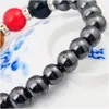 Pärlstav Joya gåva magnetisk hematit 8mm runda pärlor strängar stenarmband 7 chakra gemstone crystal healing reiki kvinnor smycken förbud dhvei