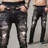 Moda Strelch Men Stylist Jeans Jeans Jeans Jeans de alta qualidade Design Hip Hop