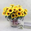 Dekorativa blommor Solros Simulering Flower Wedding Scene Layout Home Physical Store Window Decoration