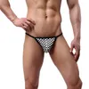 Underpants Sexy Men's Briefs Plaid Underwear Low Waist Men Gay Penis Pouch Wonderjock Mens Male Panties