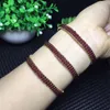 Bangle handgemaakte natuurlijke granaatstrengstandarmband kristallen kralen wrap armbanden gelukkige kleur voor vrouwelijke armbanden
