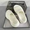 Designer Femmes Poolcroc Slide Plateforme En Caoutchouc Sandel 5cm Épais Bas Pantoufles Noir Blanc Plage Diapositives Chaussures À Bout Ouvert Avec Boîte NO445