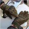 Motorcykelhandskar Kvalitet Militär FL Finger Outdoor Sport Racing Motorcykel Motocross Protective Gear Breattable Glove 250W Drop Del DH8DL