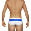 Herren-Badebekleidung, europäischer und amerikanischer Sommer-Colorblock-Dreieck-Badeanzug, Schnür-Badeanzug, Strand-Boardshorts, Badehose mit Push-Pads 230515