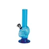 150mm 6 Pure Colors Mini Ghost Head Akryl Rökning Bong Water Pipe Tall Bong Beaker med metallskål Dab Oil Bubbler Tillbehör Partihandel