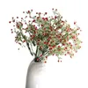 Dekorativa blommor 2 Bunches Plastic Artificial Gypsophila Bouquet Fake Living Room Decoration Simulation Flower Pink Babysbreath Plant