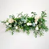 Fleurs décoratives personnaliser bricolage mariage arc toile de fond route plomb fleur rangée artificielle soie mur décor pour fête El cérémonie