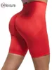 Damen Shorts CHRLEISURE Sommer Sport Nahtlos Hohe Taille Gym Push Up Fitness Radfahren Weiß 230515