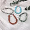 Link Bracelets Bracelet Natural Stone Fluorite/Turquoise/Agates Beads 8 X MM For Birthday Love Romantic Gift Chain Length 18 5 Cm