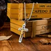 Hanger Kettingen Hanger Kettingen Roestvrij Staal Goud Effen Kruis Jezus Christus Kruisbeeld Sieraden Geschenken Ketting Voor Mannen Vrouwen Met Ketting