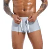 Costumi da bagno da uomo Mens Tinta unita Convex Pouch Boxer Costume da bagno Moda europea americana Vita bassa Summer Beach Surf Quick Dry 230515