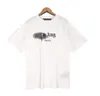 PA Summer Mens T Shirt Tasarımcı Tees% 100 Cottom T-Shirt Sıradan Çiftler Kısa Kollu Tee Rahat Erkek Kadın Tişörtler Euro Boyut S-XL