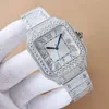Diamante relógio masculino vermelho relógio totalmente automático relógios mecânicos design safira fecho dobrável pulseira de aço inoxidável à prova dwaterproof água 8215 movimento