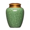 Opslagflessen 650 ml 14 cm hoog keramische celadon ronde thee verzegeld blikje home pot twee deksels wijnfestival zakelijk luxe cadeau