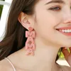 Boucles d'oreilles Boho Simple graine perlée à la main perle balancent fête bijoux cadeau pour maman fête des mères