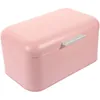 Gift Wrap Bread Keeper Iron Box Farmhouse Cookie Containers Lids Pantry Storage Stainless Steel Snack Rectangular Food