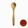 8 Size Small bamboo Spoons Natural EeoFriendly Mini Honey Spoon Kitchen MiniCoffee Teaspoon Kids Ice Cream Scoop SN6842