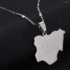 Pendant Necklaces Stainless Steel Trendy Nigeria Map Nigerians Maps Chain Jewelry