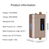 Verwarmers 110/220V Instant elektrische boiler kraan Intelligent aanraakverwarming snel 3 seconden warme douche met temperatuurdisplay 4000W