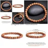 ビーズネイチャーvajra bodhi rudraksha bracelets men meditation mala bead for women jewelry prayer tibetan仏教ブレスレットドロップ