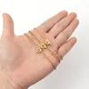 Link Bracelets Classic Heart Shape A-Z Initial Letter Bracelet Women Stainless Steel Chain For Jewlery Gift