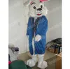 Halloween Ostern Weißes Kaninchen Maskottchen Kostüm Leistungssimulation Cartoon Anime Thema Charakter Erwachsene Größe Weihnachten Außenwerbung Outfit Anzug