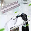 Organisatie van hoge kwaliteit intrekbare indoor indoor waslijn drooghanger muur gemonteerde kleding droogrek badkamer onzichtbare waslijn