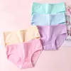 Women's Panties 7PCS/Set Women's Panties Pure Cotton Young Girls Briefs Breathable Underpants Soft Women Underwear Solid Sexy Female Lingerie 230516