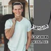 Anhänger Halsketten Stilvolle Edelstahl Hohlrohr Für Männer Männliche Geschenke Schmuck Mit Schwarzer Seilkette