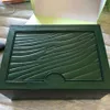 Titta på Boxes Cases Box Green Brand Original med kort och papperscertifikat Handväskor för 116610 116660 116710 Watches1269m