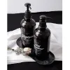 500mlペット液体ソープボトルブラウンバスルームシャワージェル補充可能なボトルシャンプーシャンプーコンディショナーローション