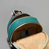 2023-Rucksäcke Designer Mini Rucksack Geldbörse Damen Modedesigner Rucksack 22 Leder Niedliche Druckfarbe Mathing Büchertaschen