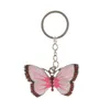 Nyckelringar Crystal Animal Butterfly Keychains Sier Fashion Vintage Rhinestone Chain Jewelry Presentbil Charms Holder Keyrings 628 Z2 Dr Otpku