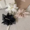 S3651 Chiffon Flower Hairpin Hair Clip for Women Bobby Pin Lady Girls Ponytail Clip Barrette Huvudbonad Hårtillbehör