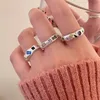 Bandringen zilveren kleur kristallen ringen voor vrouwen meisje geschenk amethist citrien zirkon bruiloft feest sieraden dropship