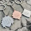 Keychains APEX Legends Game Metal Keychain Hunting The Sea Of Double Hammer Skulls Logo Keyring Car Accessories Gift