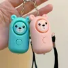 ABS Orso Portachiavi di autodifesa Portachiavi di allarme personale Portachiavi con torcia a LED Sicurezza Dispositivo di avviso di sicurezza Portachiavi per donna Uomo Bambini Anziani 6 COLORI