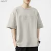 Men's T-Shirts Short sleeved T-shirt for men's summer new steel print fashion printed T-shirt trend men's half sleeved bottom shirt top L230515