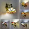 Lampes murales El Room Tiffany Crystal Lamp Led Luminaire Living Allée Chambre Chevet Vintage Salle De Bains Miroir Lumière