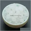 Löst ädelstenar naturliga 8mm vit agat nonporousball runda ädelsten kristall boll diy icke -porösa sten pärlor droppleverans smycken dhsx8