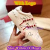 Designer Casual Shoe Herr Open Untitled Studs Sneakers Dam Lyx Läder Sko Be My Red Dubbar Svart Klack Silver Vit Rosa Band Ruthenium Metallic Flat Trainers