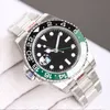 Automatyczne zegarek lewe ręce męskie gmt 2813 Sapphire 904L ze stali nierdzewnej sportowe lumowe piwo luksusowe zegarki x0qcq